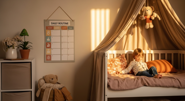 Creating a Calming Evening Routine After the Kids Sleep