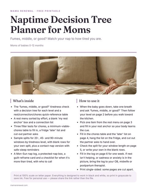 The Naptime Decision Tree Planner preview